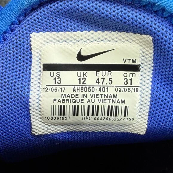 Nike Air Max 270 Shoes Men's 13 Racer Blue Orange Athletic Run Training Sneakers - Picture 11 of 11